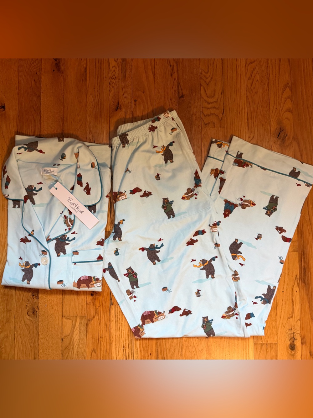 Bedhead NWT S Pajama Set with Bear Print